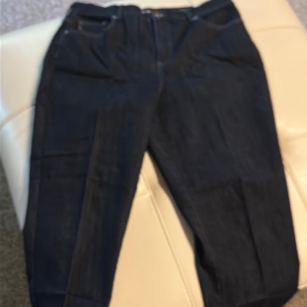 Style & Co. Women's Straight Leg Jeans - Dark Blue